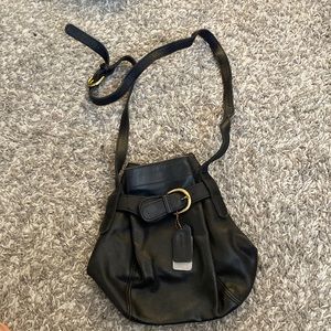 Coach Black adjustable crossbody back